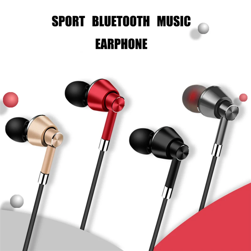 Беспроводные наушники Bluetooth спортивные гарнитура с микрофоном для Xiaomi Redmi Note 4 4X 5