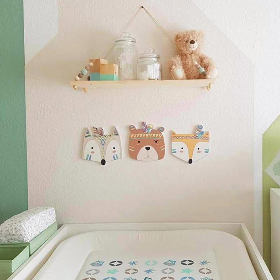 Деревянные настенные подвесные игрушки 1 шт. подарок для новорожденных декор