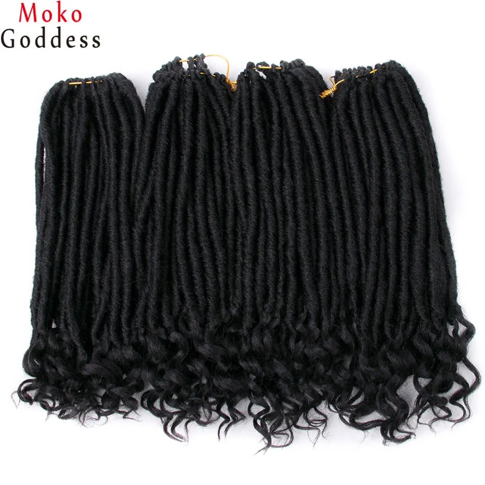 Mokogoddess 5 шт./партия короткие вязаные плетеные волосы 14 &quotGoddess Locs искусственные