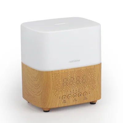300ml Ultrasonic Aroma Diffusers Air Humidifiers Time Display Bluetooth Speaker LED Night light Alarm Clock for Home Office | Бытовая
