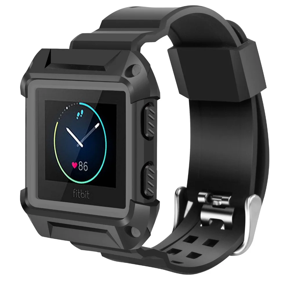 Подходит для Fitbit Blaze Bands ударопрочный тонкий защитный чехол с ремешком Smart Fitness Watch