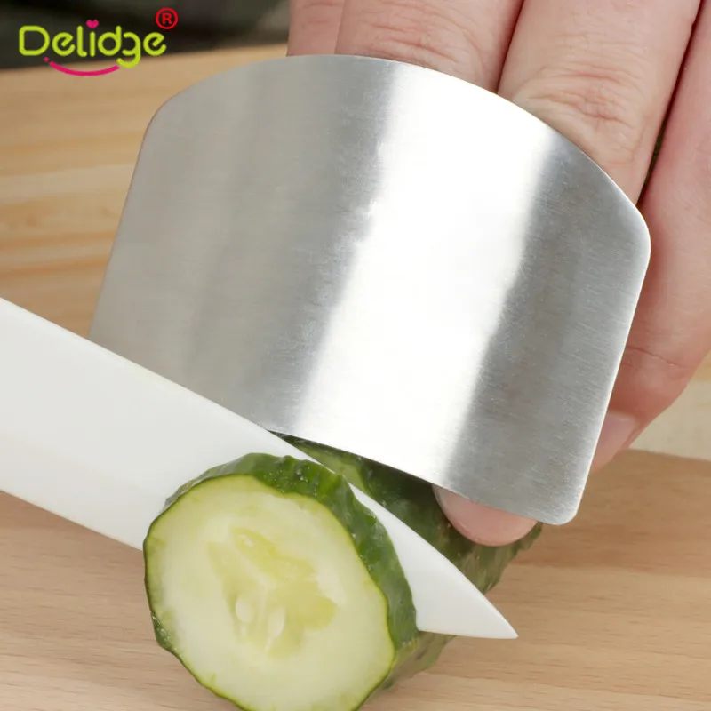 Delidge 1 шт. защита для пальцев, чтобы не повредить руку из нержавеющей стали, защита для рук, нож, инструмент для защиты пальцев