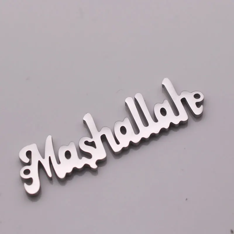 Маленькая подвеска из нержавеющей стали mashallah islam Allah | Украшения и аксессуары