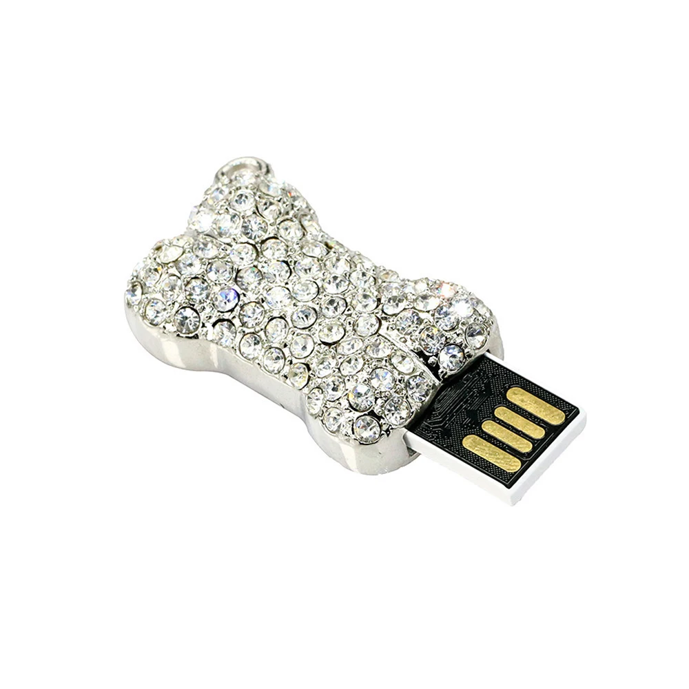 USB флеш-накопители Crystal Dog Bone с реальной емкостью 32 Гб Флешка в форме героя мультика Мини-Прыжок 64 Гб USB флеш-накопитель 8 ГБ 16 ГБ