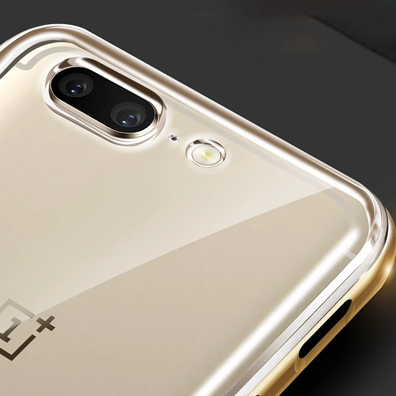 Qushar ультра тонкий гибридный Панцири Чехол для OnePlus 5 Жесткий PC + ТПУ Мягкая задняя
