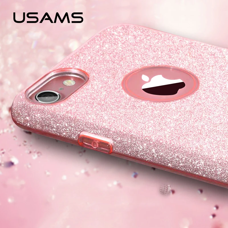 Чехол USAMS для iphone 7 plus чехол со стразами и кристаллами высококачественный