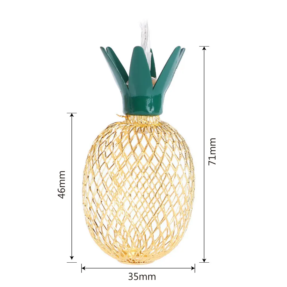 Винтажная железнасветильник гирлянда ITimo с ананасом 10 светодиодов 20 | Лампы и