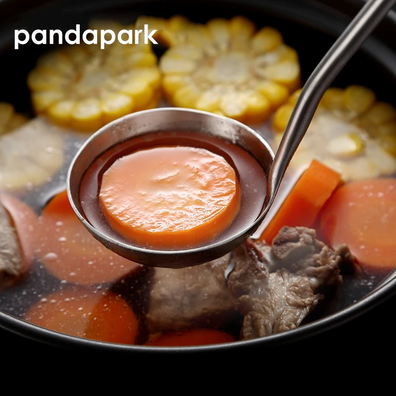 Pandapark 304 Нержавеющая сталь половник дуршлаг Unibody ложки и сита посуда Кухня Laddle