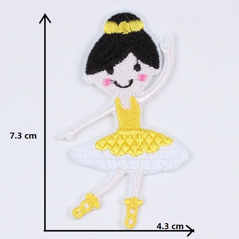 10 шт./лот Мультяшные наклейки для девочек приклеиваемые утюгом джинсы рюкзак