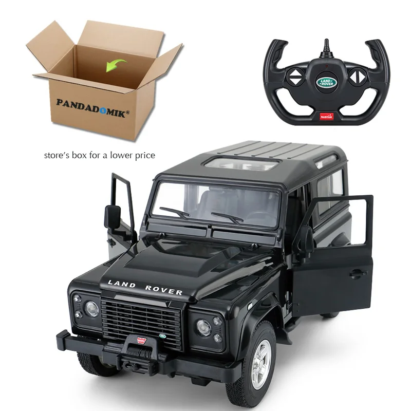 black store box Rastar RC автомобиль 1:14 Landrover SUV радиоуправляемые игрушки автомобиль Радиоуправляемая машина модель электрический автомобиль игрушки для мальчиков Рождественский подарок - Цвет: black store box
