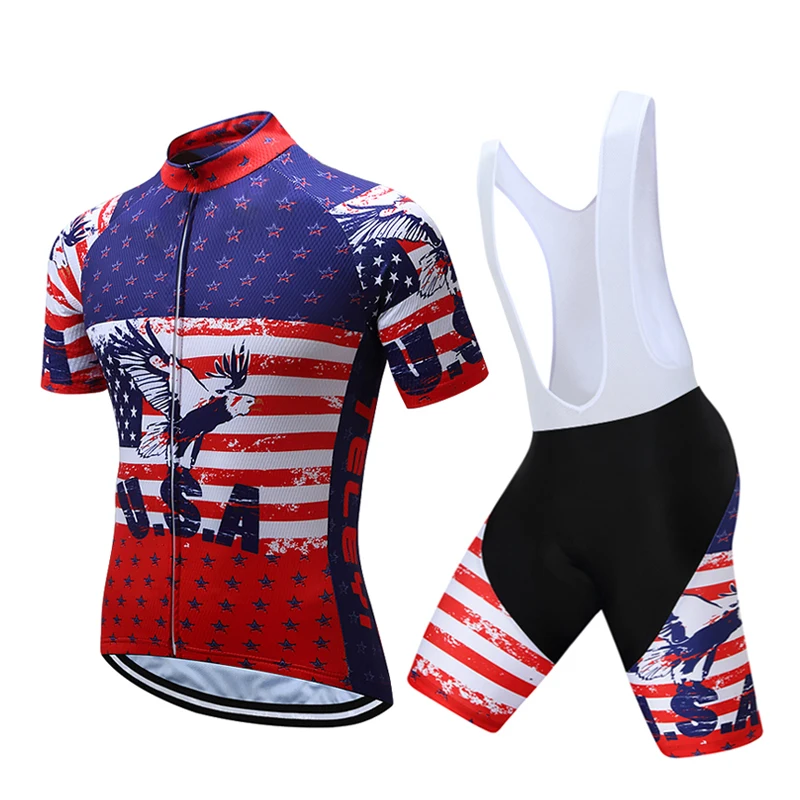 2022 cycle clothing sets men Short sleeve road bike clothes kit wear Summer bicycle jersey suit dress Cycling mallot bib pants | Спорт и