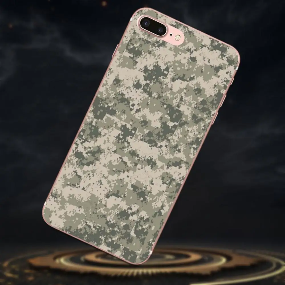 Зеленый армейский Камуфляжный мягкий чехол из ТПУ с принтом для Huawei Mate 7 8 9 10 20 P8 P9
