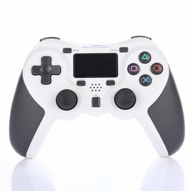 Для sony PS4 беспроводной контроллер геймпад контроллер с двойной вибрацией и пусковыми кнопками для playstation 4 и Windows - Цвет: White wireless