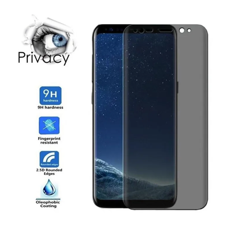3D закаленное стекло для Samsung S9 S8 Plus Note 8 9 Защитная пленка полного покрытия экрана