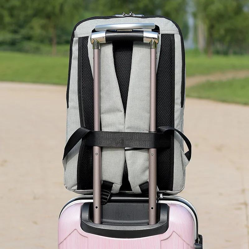 Мужской рюкзак Ms с противоугонным USB портом для зарядки водонепроницаемый