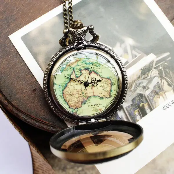 Часы Сапфир 2016 Relogio Feminino Новый Reloj Смотреть Женщин Чай Карту Карман Ожерелье