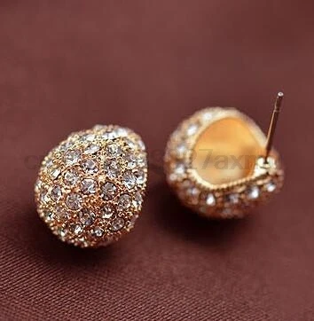 800Pair Jewerly Fashion Vintage Full Crystal Crescent Stud Earrings For Woman New Christmas Gift | Украшения и аксессуары