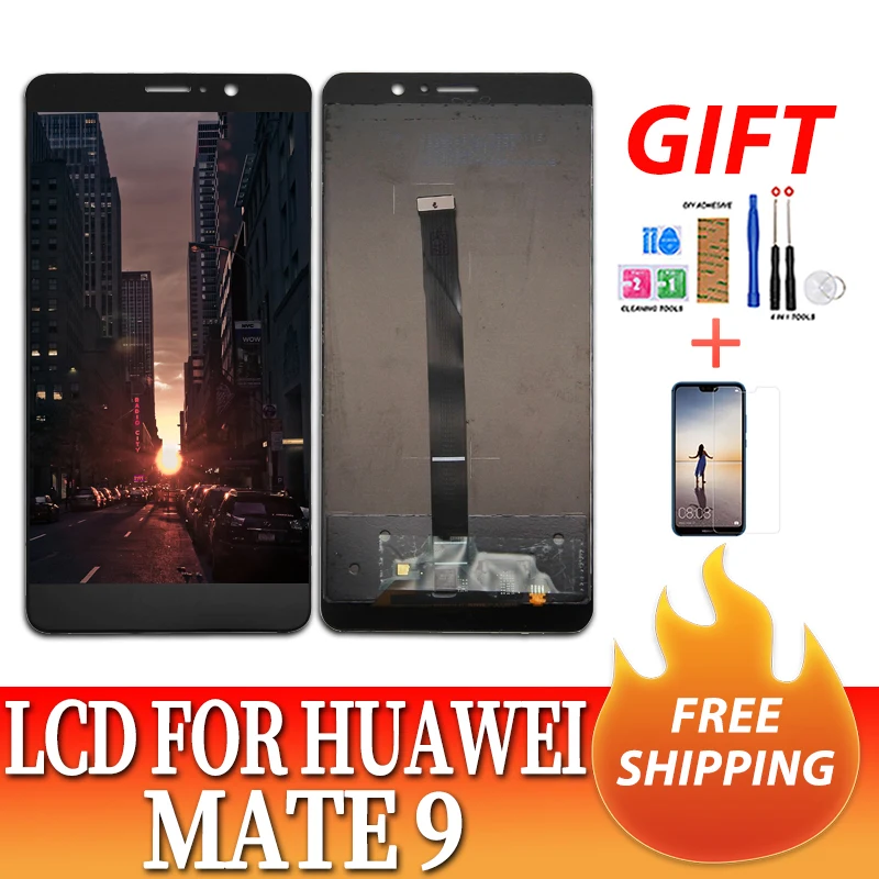 Для HUAWEI Mate 9 ЖК-дисплей сенсорный экран дигитайзер для Huawei с рамкой Mate9 MHA-L09 MHA-L29