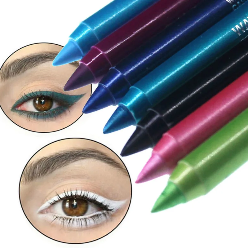 1@# 1Pcs NEW Fashion Women Long-lasting Eye Liner Pencil Pigment White Color Waterproof Eyeliner Pen Cosmetics Makeup Tools | Красота и