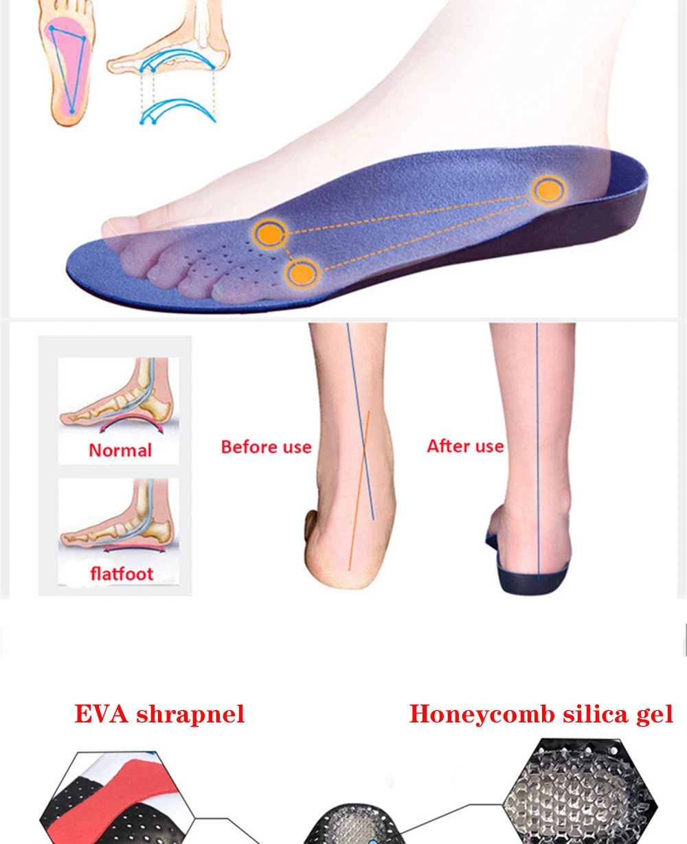 Ортопедические InsolesFlatfoot ортопедические стельки для ног Cubitus Varus ортопедические стельки для ухода за ногами унисекс дезодорирующие стельки модные новые Ins