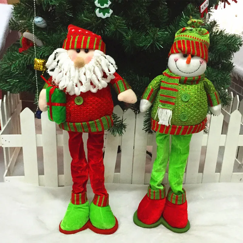 1 шт. модные небеса Рождественский Снеговик кукла Санта Клаус рождественские