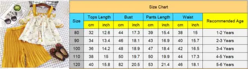 

Kids Baby Girls Strap Floral Sleeveless Blouse Tops Loose Pants Outfits Set Clothes 1-6T