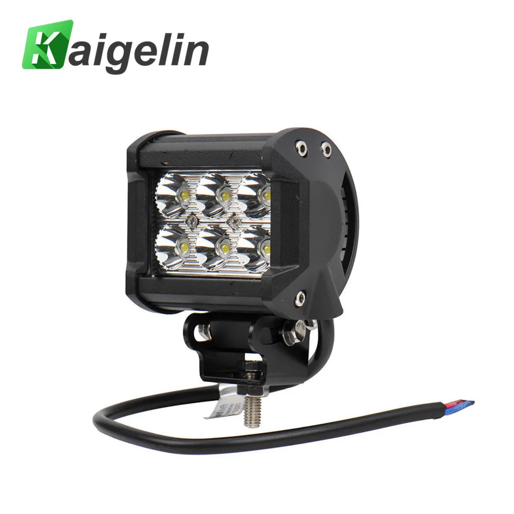 18W Spotlight IP65 4 Inch LED Work Light Bar For Indicators Motorcycle Offroad Boat Car Tractor Truck SUV 12V 30V|light spotlights|led spotlights for