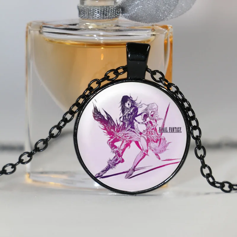 Ожерелье финальная фантазия кулон ювелирные изделия стеклянный купол ожерелье |