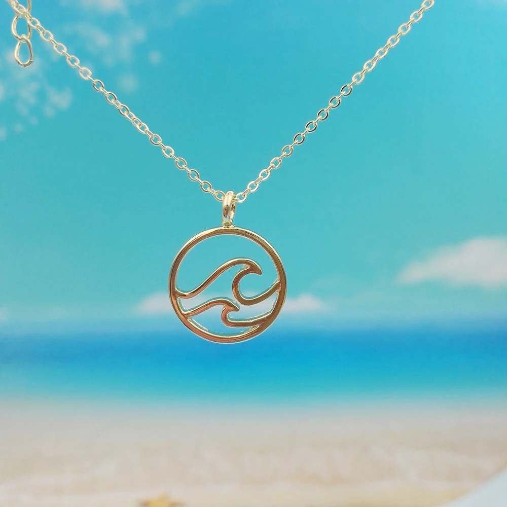 1 шт. двойной кулон с волной SanLan|Цепочки| |