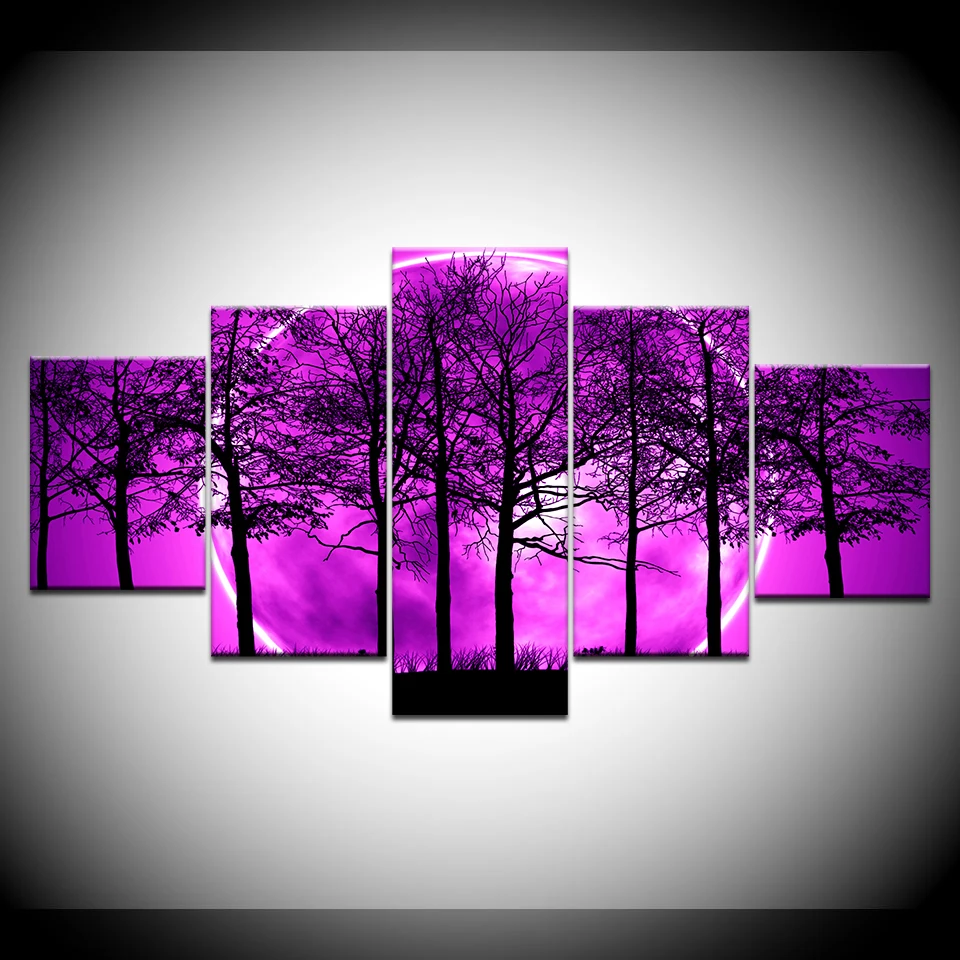 Настенные художественные картины Домашний Декор Плакат рамка 5 панелей