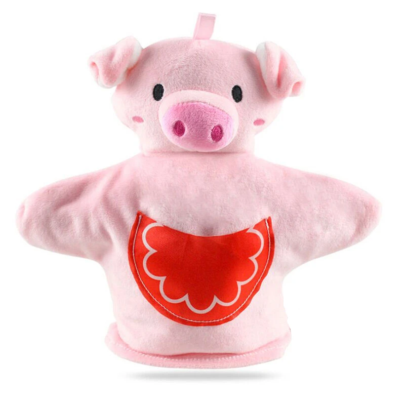 Милые куклы Обезьяна свинка лягушка овечка утка семья пальчиковые ребенок дети