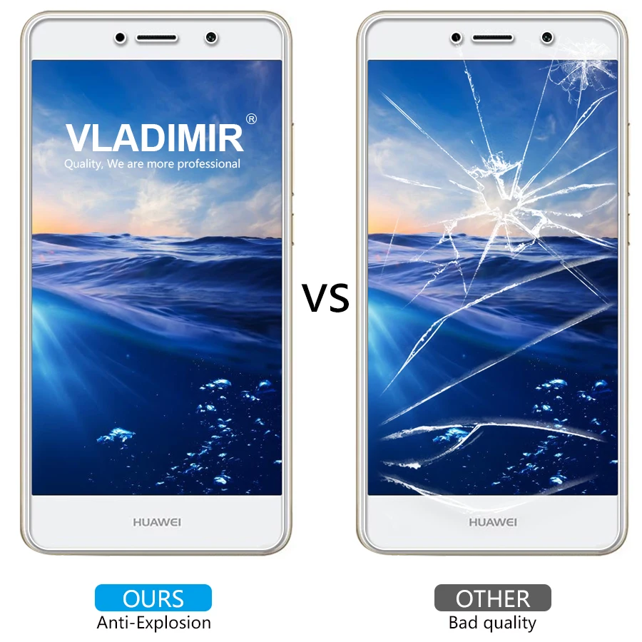 Владимир 9 H 2.5D не полное покрытие закаленного Стекло для Huawei Y7 Prime Экран протектор