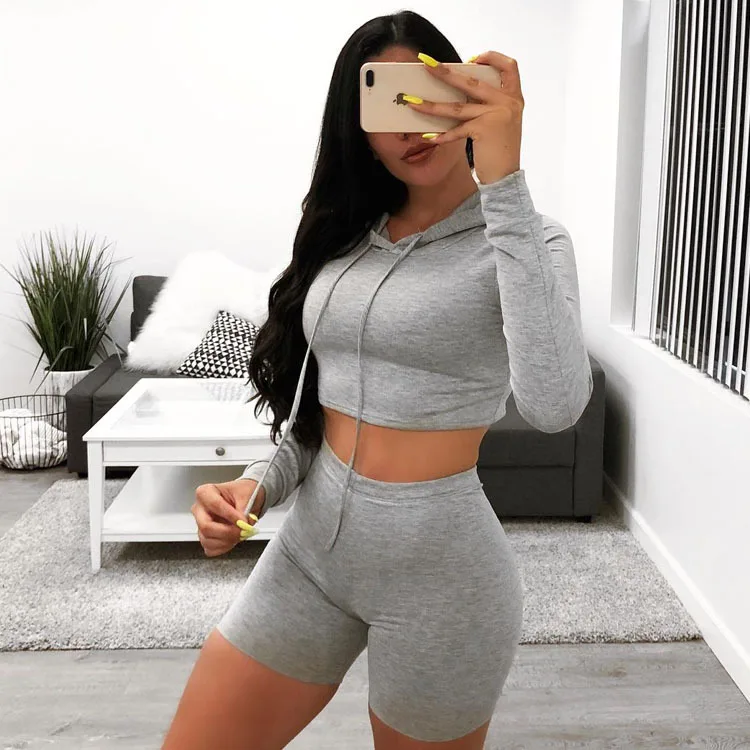 Allyzozo Women 2 Pieces Set Tops and Shorts Casual Sportting Tee Crop Neon Green Pantys Outfit Sets | Женская одежда