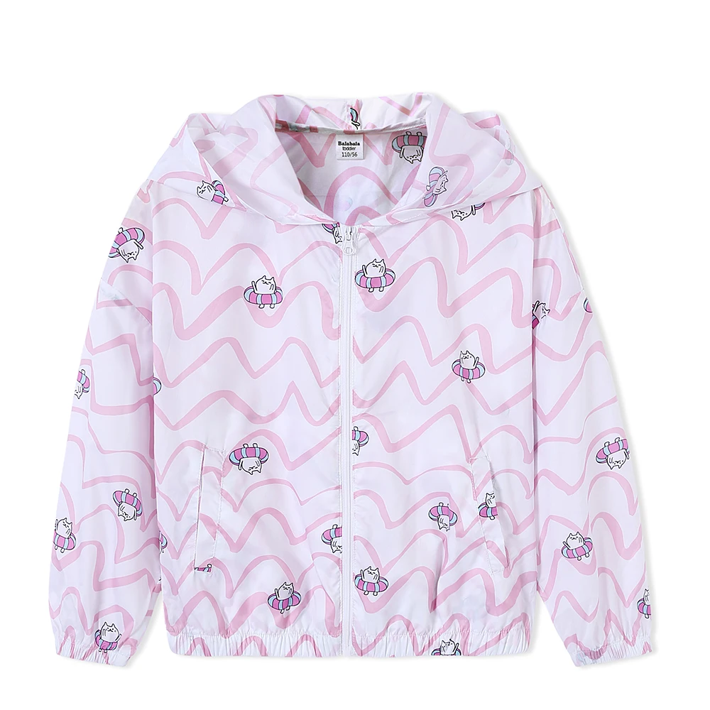 Balabala New Arrival 2019 Summer Brand Fashion Children's jacket Kids Outwear Boys Coats windbreaker for Girls | Детская одежда и
