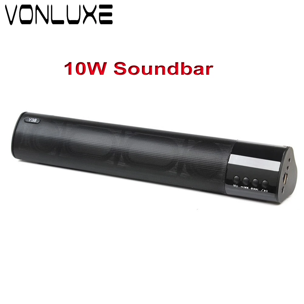 Модернизированный большой мощности 10 Вт Саундбар Bluetooth 3.0 Портативный динамик