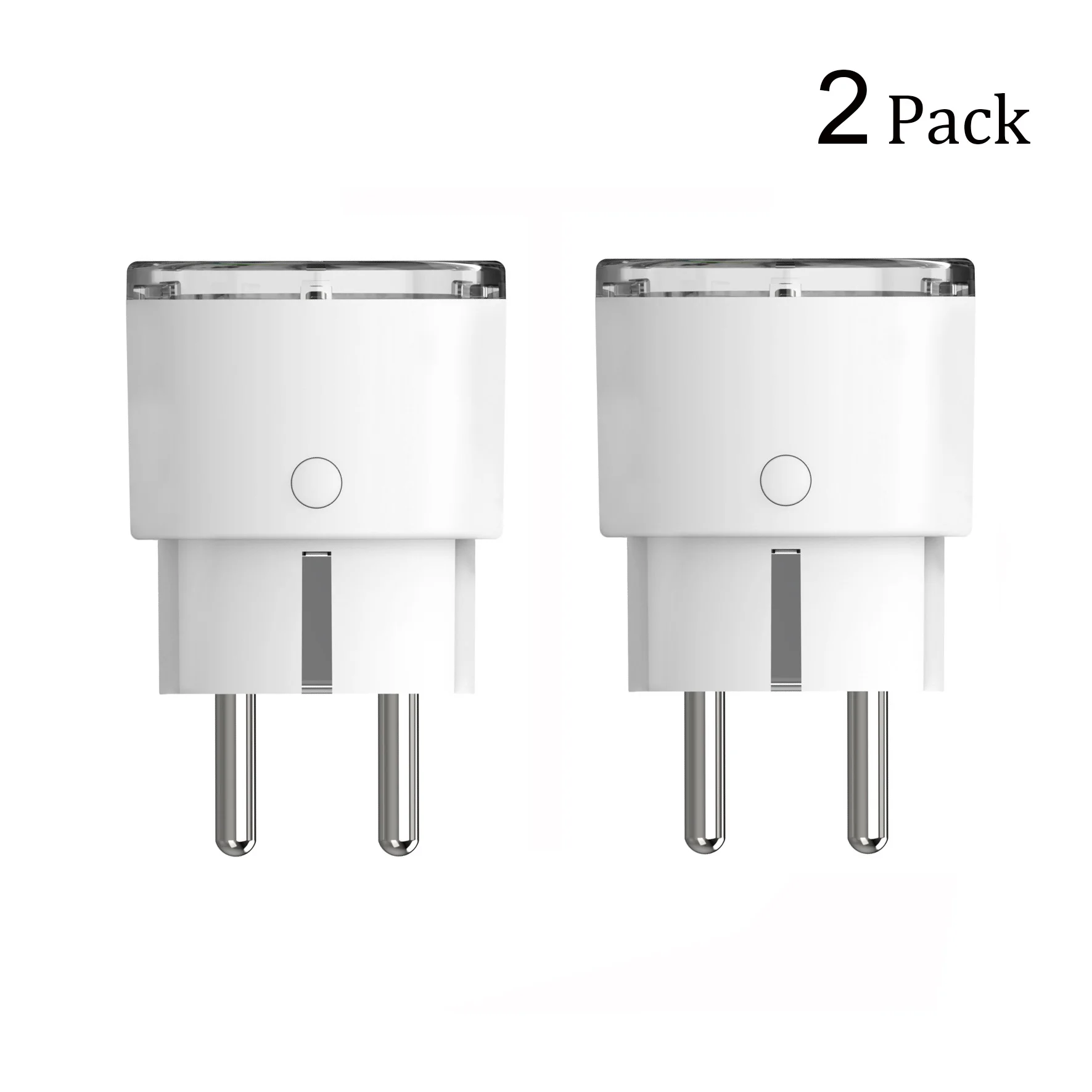 White 2pack Умная Мини-розетка Tuya Smart life, Wi-Fi, штепсельная вилка европейского стандарта, 2000 Вт, 10 А, розетка с таймером, голосовое управление, работает с Alexa Google IFTTT - Цвет: White 2pack