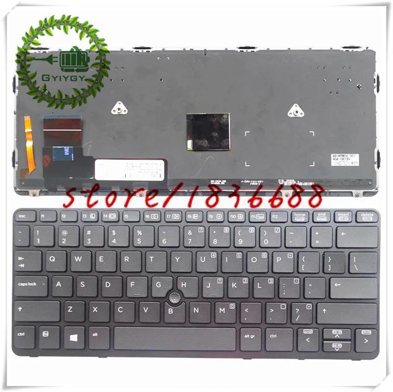 Клавиатура GYIYGY для ноутбука HP EliteBook 820 G1 G2 с подсветкой|Клавиатуры замены| |