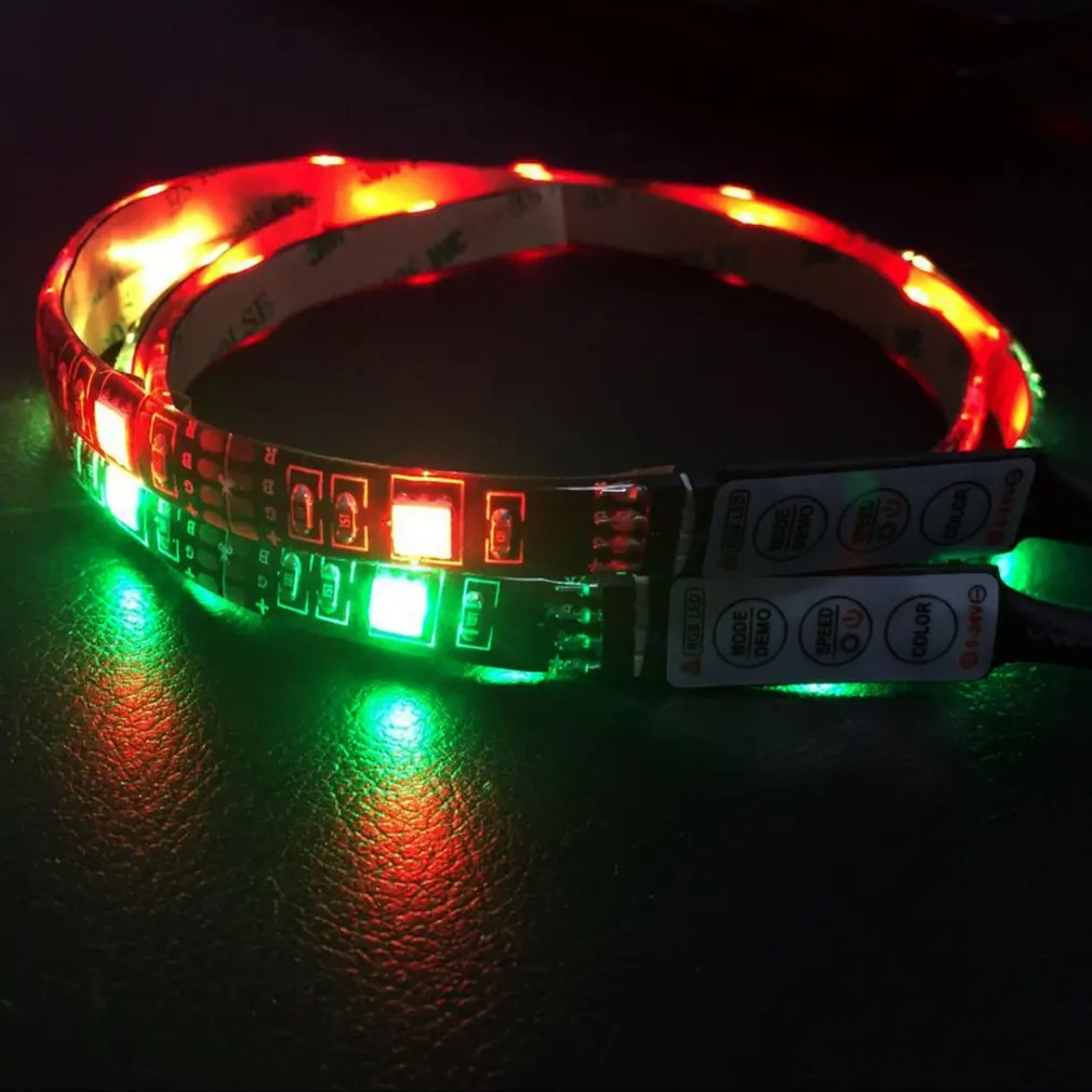 30 светодио дный/метр ТВ фона света 0 5/1/2 м USB кабель Мощность Светодиодные ленты с