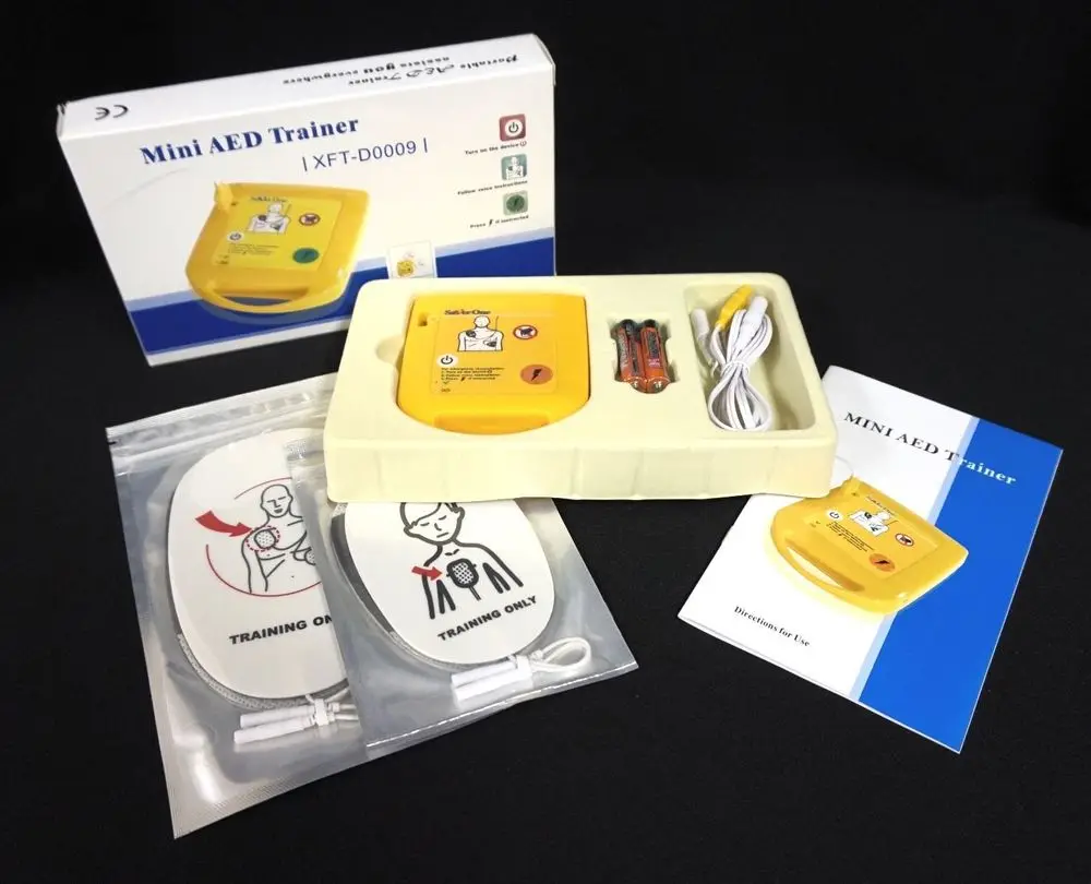 Мини тренажер AED XFT D0009 устройство для первой помощи дефибриллятор английская