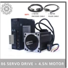 Высокоскоростной шаговый двигатель Nema 34 86 с замкнутым контуром нм + Гибридный замкнутый 2-фазный сервопривод HB860MB с цифровым дисплеем нм 86