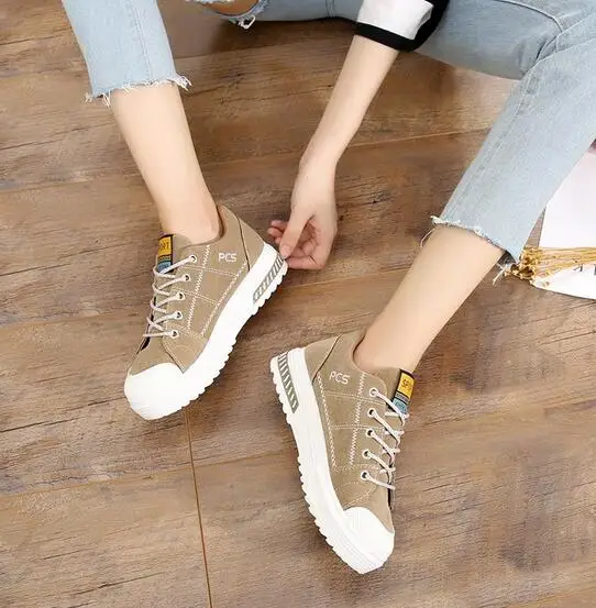 В студенческом стиле женская обувь 2018 Новинка осени стиль fresh арт туфли для