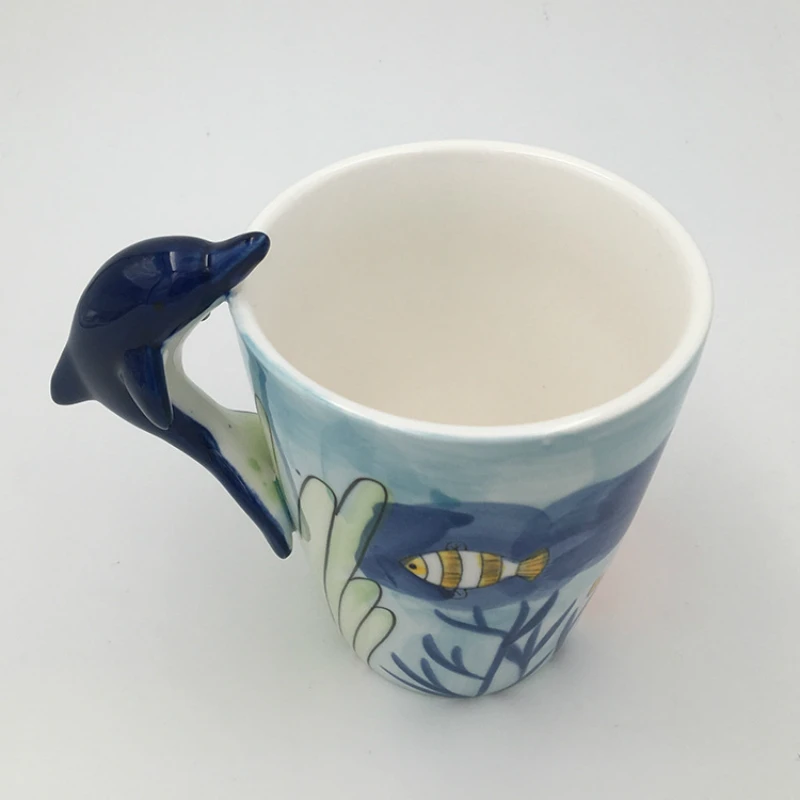 Керамическая кружка с 3d рисунком животных 200 мл|Кружки| |