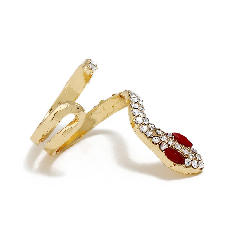 Горный хрусталь змея кольца для Для Женщин Животного броня кольцо Анель Feminino