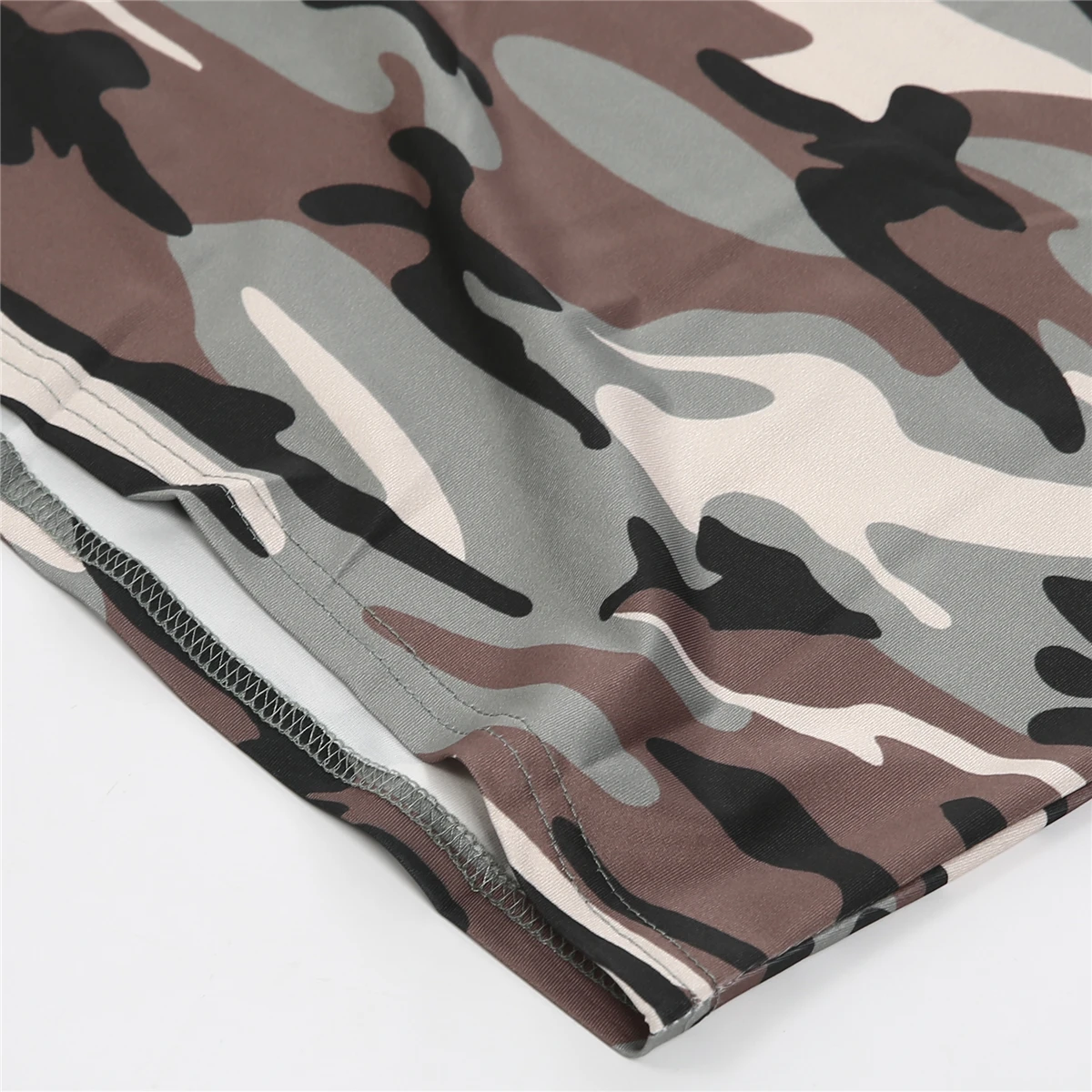 Женское сексуальное камуфляжное облегающее женское платье-карандаш для