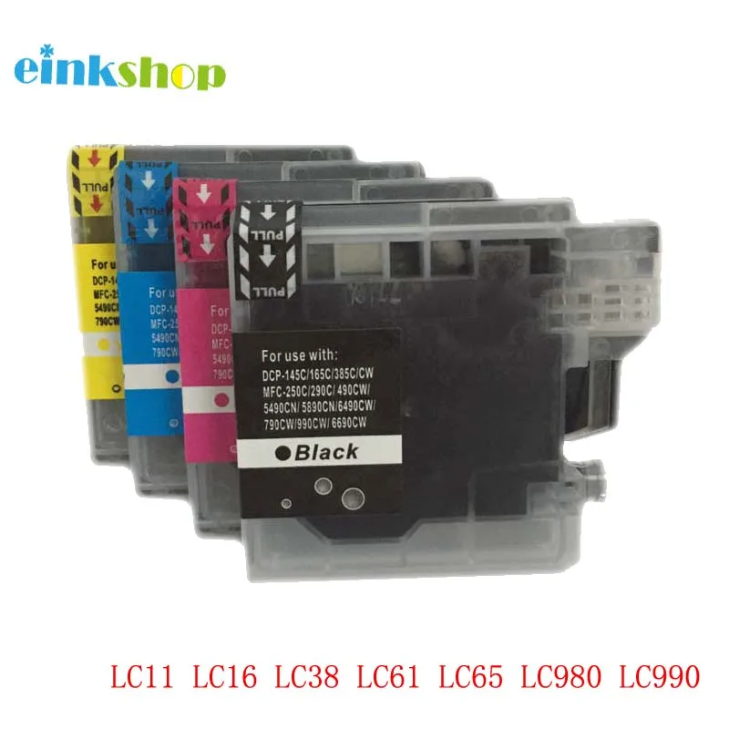 

Einkshop1Set LC11 LC16 LC38 LC61 LC65 LC980 LC990 Совместимый картридж для Brother MFC-490CW MFC-490CN MFC-670CD