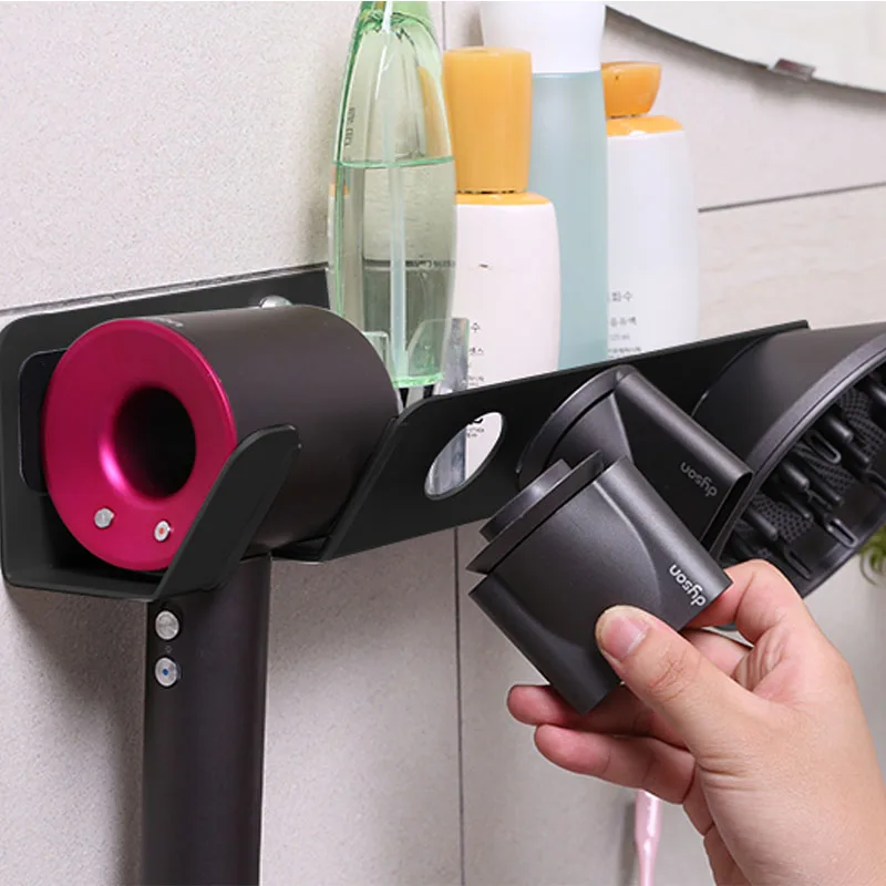 Dyson сверхзвуковой фен для волос настенный держатель, самовосaвающиеся Фены кронштейн для штепсельной вилки, диффузор и сопла Органайзер