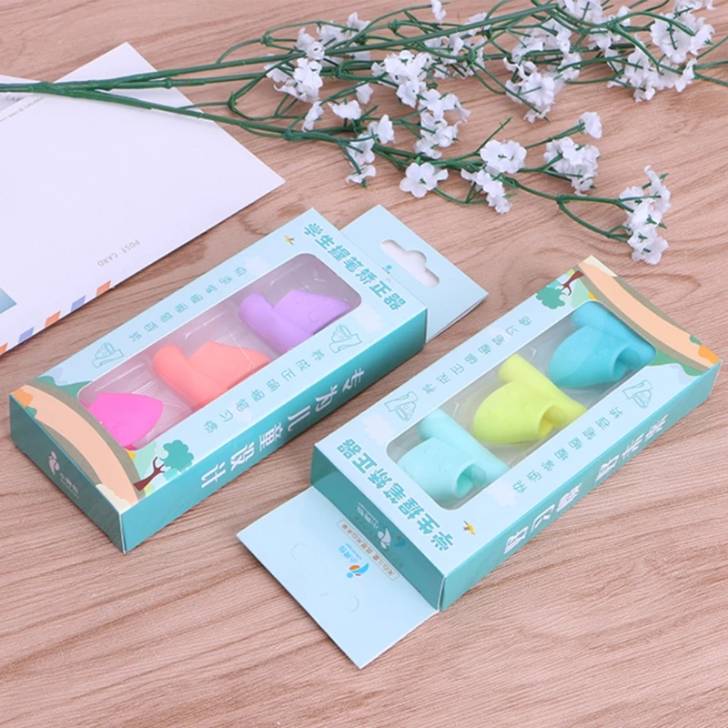 3 шт. детский силиконовый держатель для карандашей|Стержни ручек| |