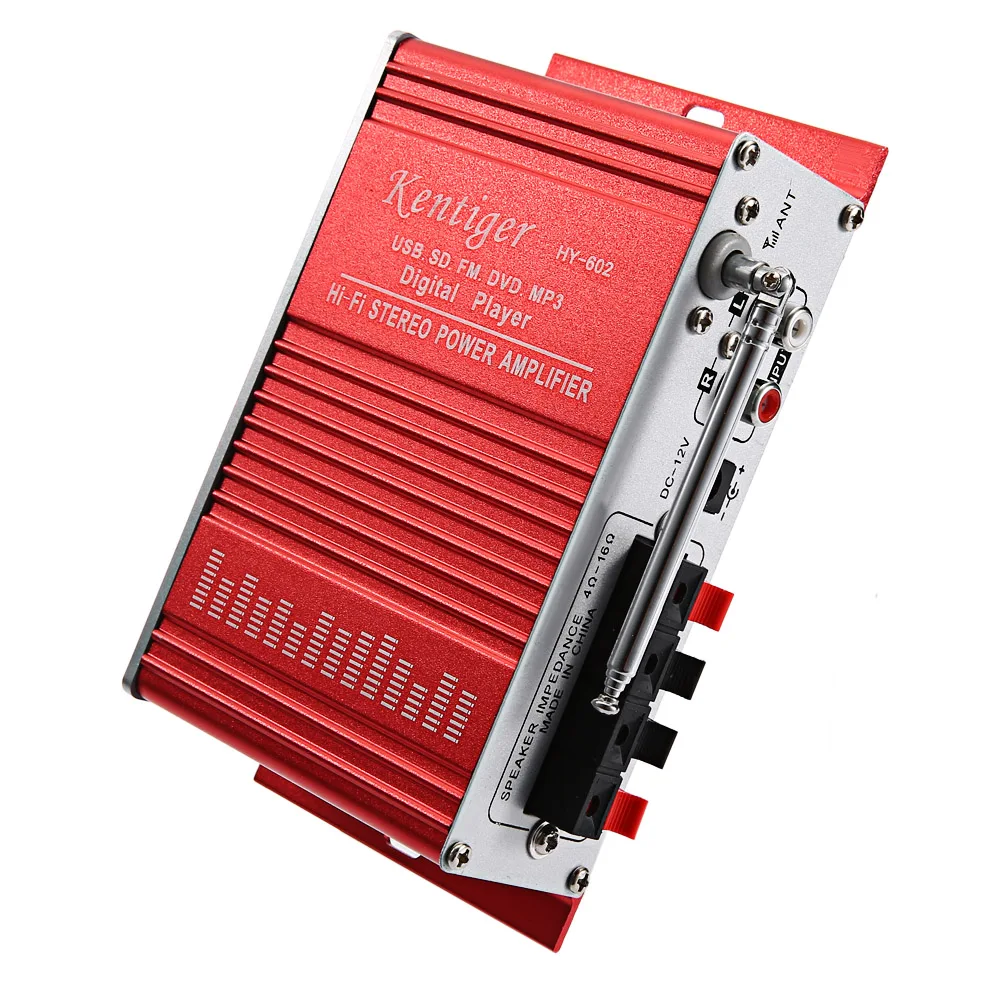 Kentiger HY 602 мини Портативные Hi Fi плееры стерео Мощность Цифровой усилитель Вт/FM ИК FM