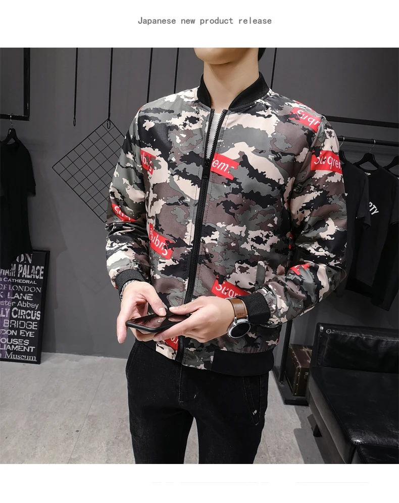 Уличная куртка Chaqueta Hombre, куртка в стиле хип-хоп, мужская приталенная куртка пилот, куртка-бомбер, мужские пальто со стоячим воротником, мужская одежда