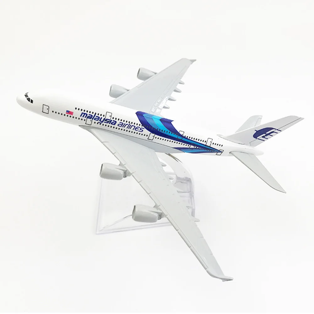 Самолёт в масштабе 1/400 самолёт Аэробус A380 малазийские авиалинии модель самолета